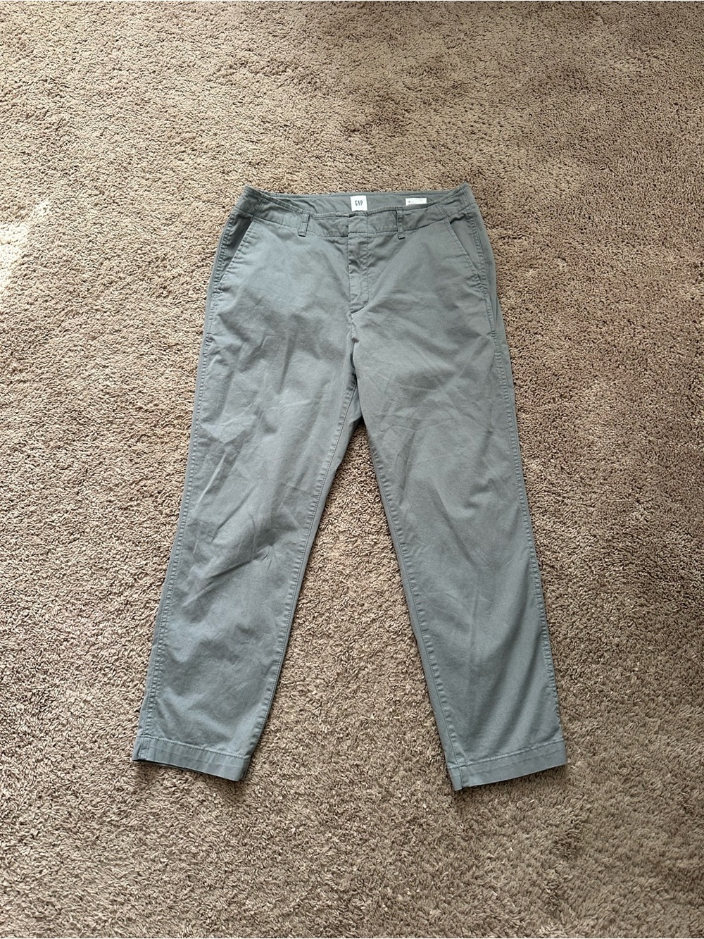 Gap Women’s Grey Downtown Chinos Ankle Pants Size 12